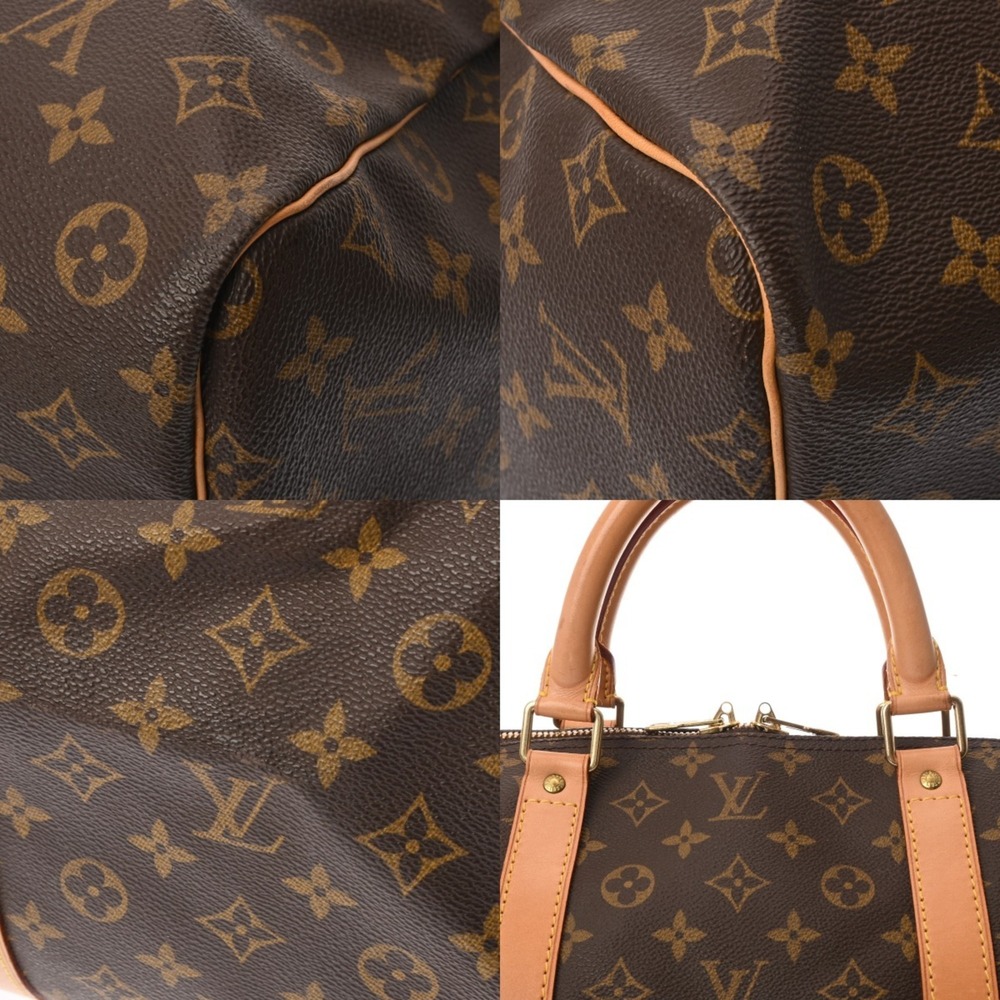 LOUIS VUITTON Brown Monogram Canvas Keepall 60 Boston Bag - Picture 9 of 11